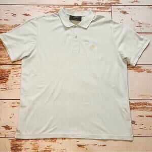 Jared Lang Light Blue Pima Cotton Polo Shirt Men’s Large Golf Luxury